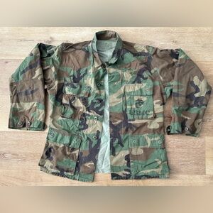 Vintage Camouflage Military Jacket USMC